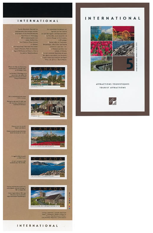 Booklet of 5 stamps 