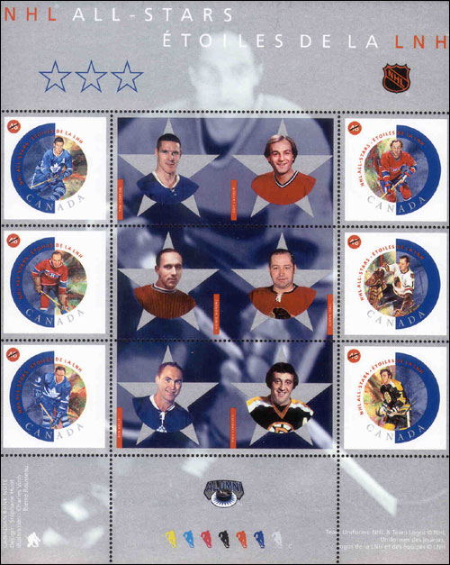Feuillet de 6 timbres