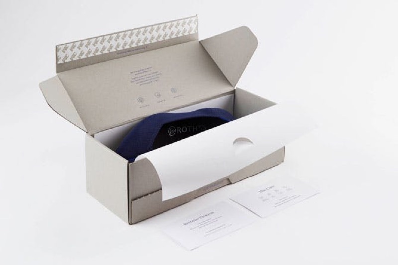Rothy’s eco-friendly shoe box packaging.