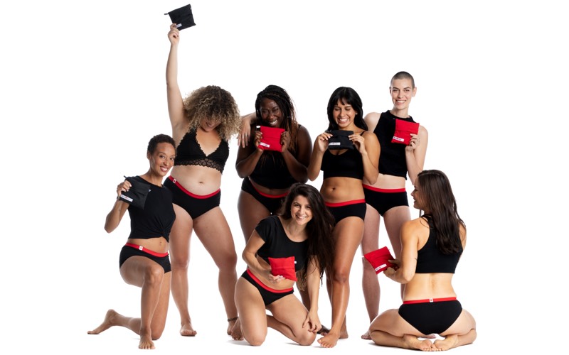 Un groupe diversifié de femmes porte des sous-vêtements de la marque Mme L’Ovary