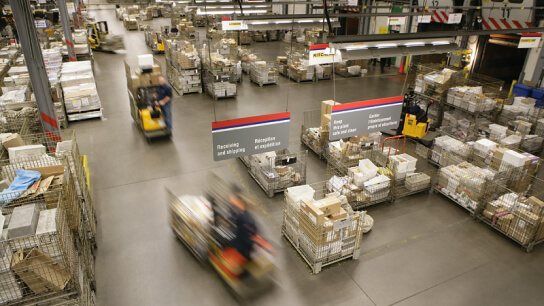 A Canada Post mail processing facility. A Canada Post mail processing facility.