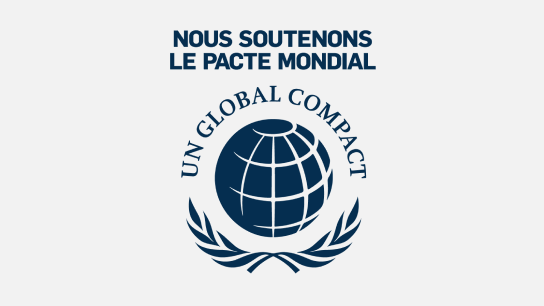 Logo du Pacte mondial des Nations Unies.